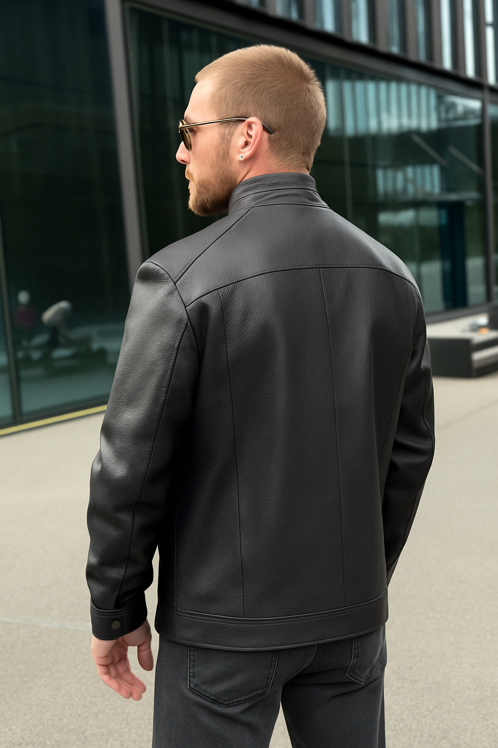 Granatowa Ramoneska Jumbo