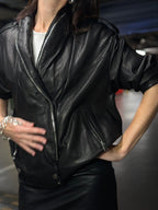 Czarna Ramoneska Jumbo