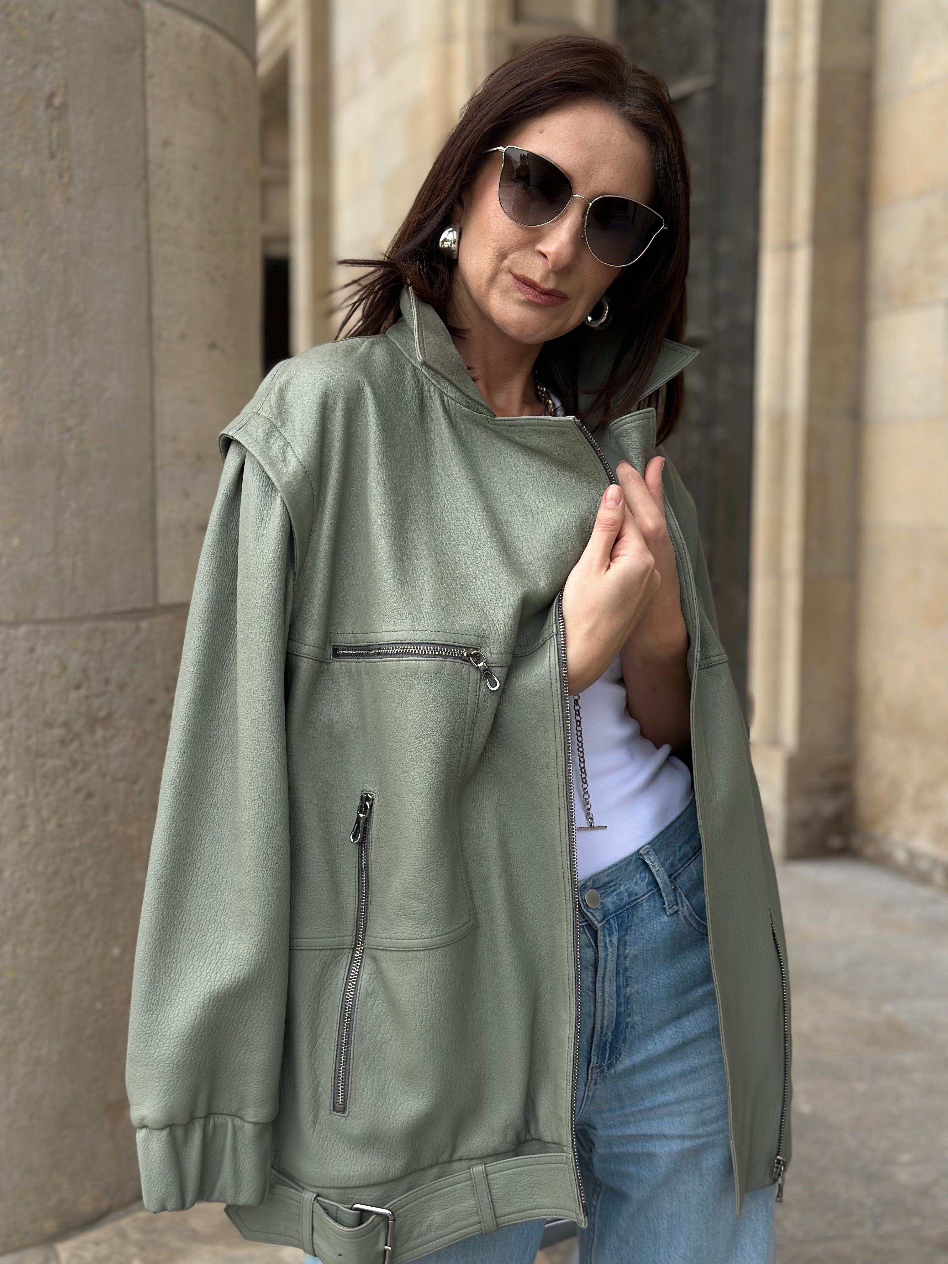 Kurtka z naturalnej skóry Jumbo