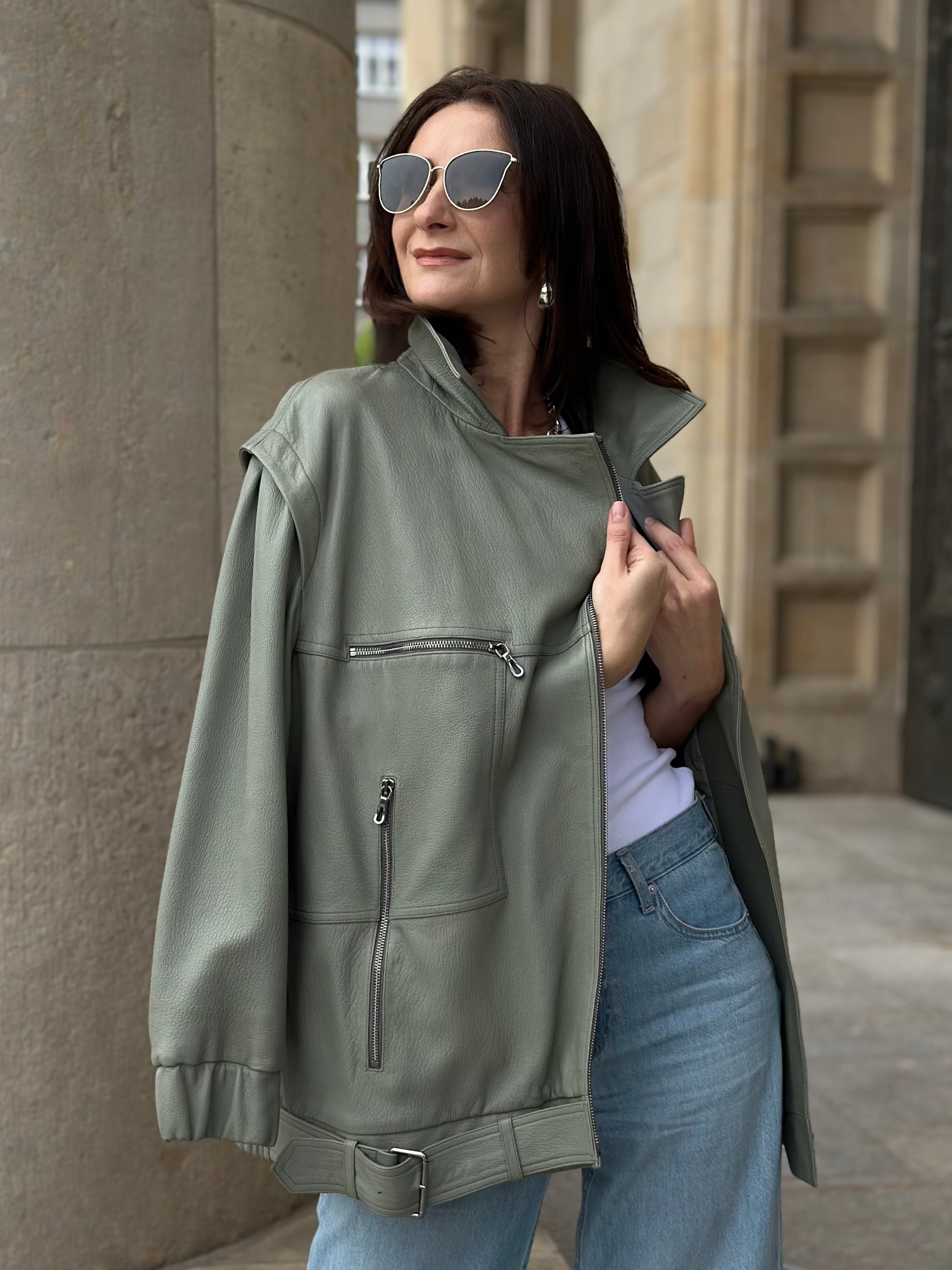 Kurtka z naturalnej skóry Jumbo