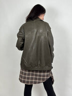 Czarna skórzana kurtka damska