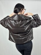 Dwustronna ocieplana damska kurtka skórzana