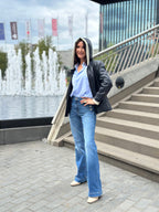 Kurtka skórzana z kapturem