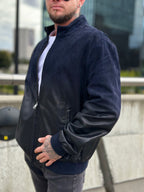 Kurtka męska w kolorze głębokiego granatu
