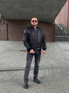 Bomber w ciemnoniebieskim odcieniu