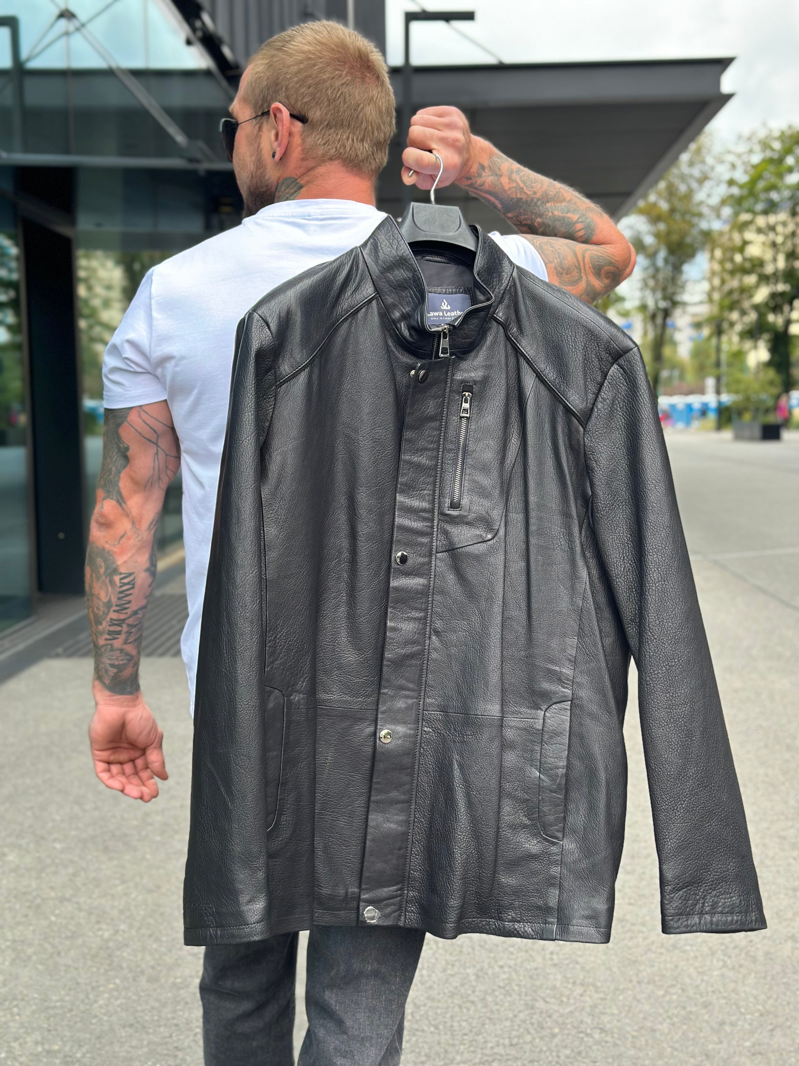 Klasyczna wydłużona kurtka męska