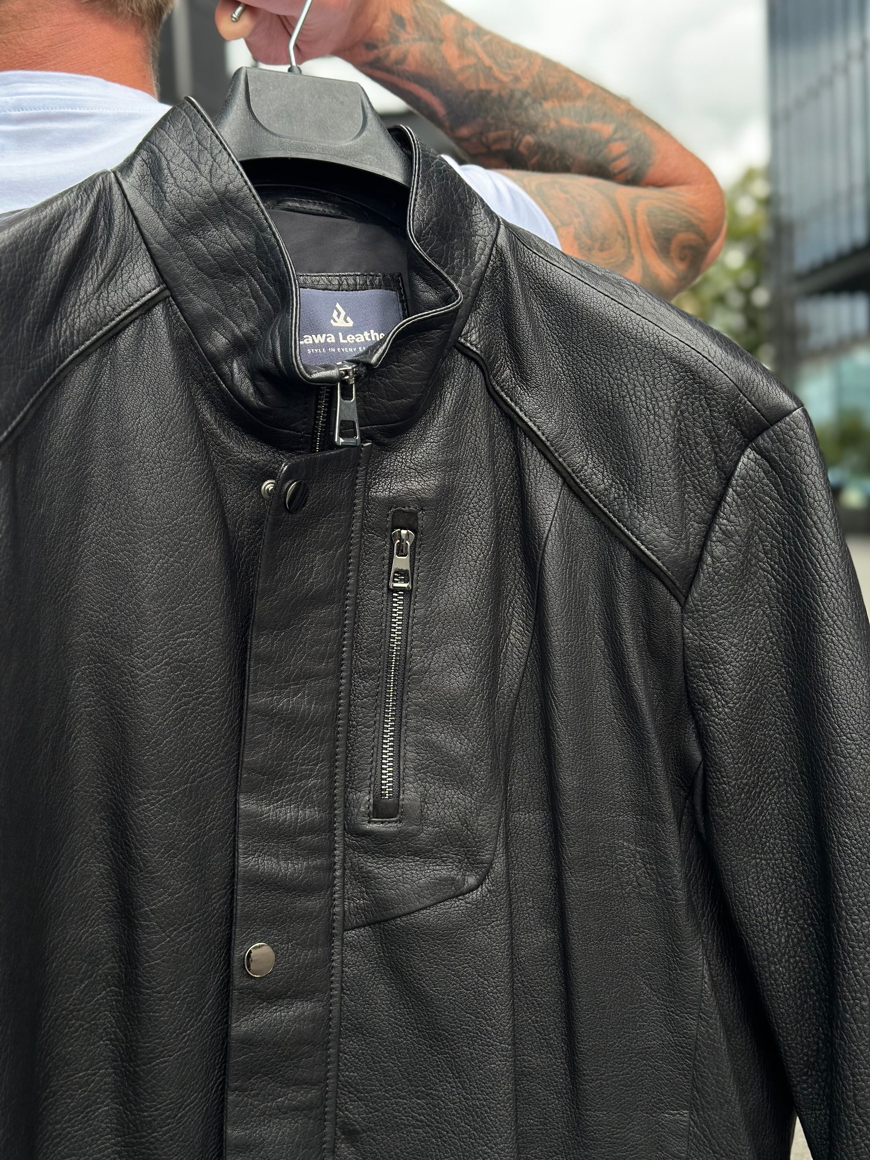 Klasyczna wydłużona kurtka męska